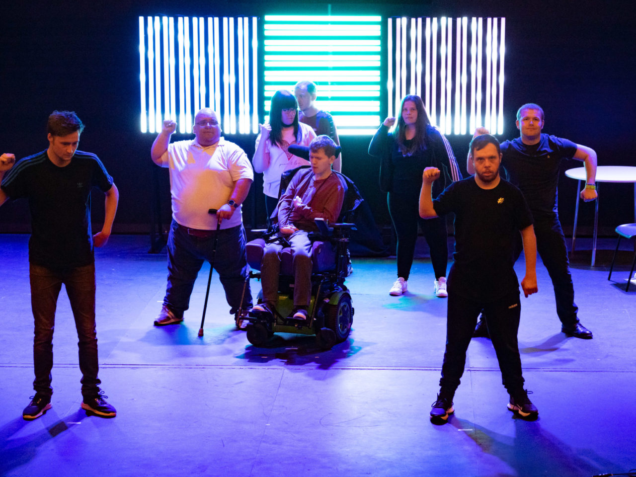 Disabled and neurodivergent artists perform with Unanima Theatre
